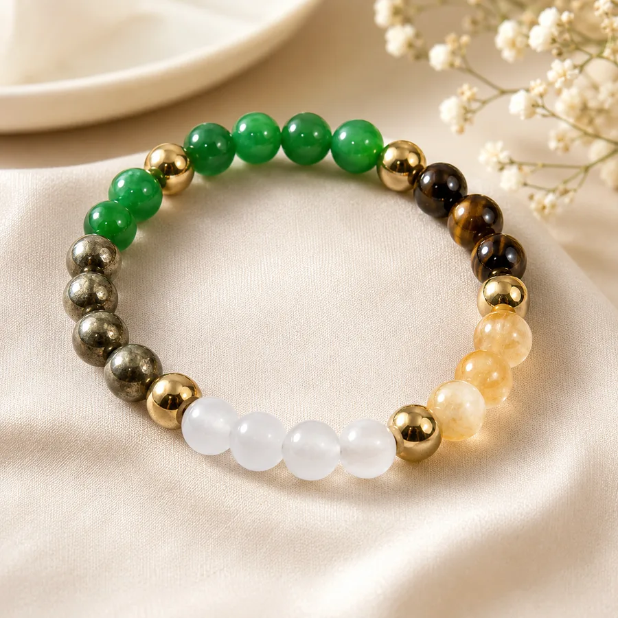 Actual Supporting Crystal Bracelet